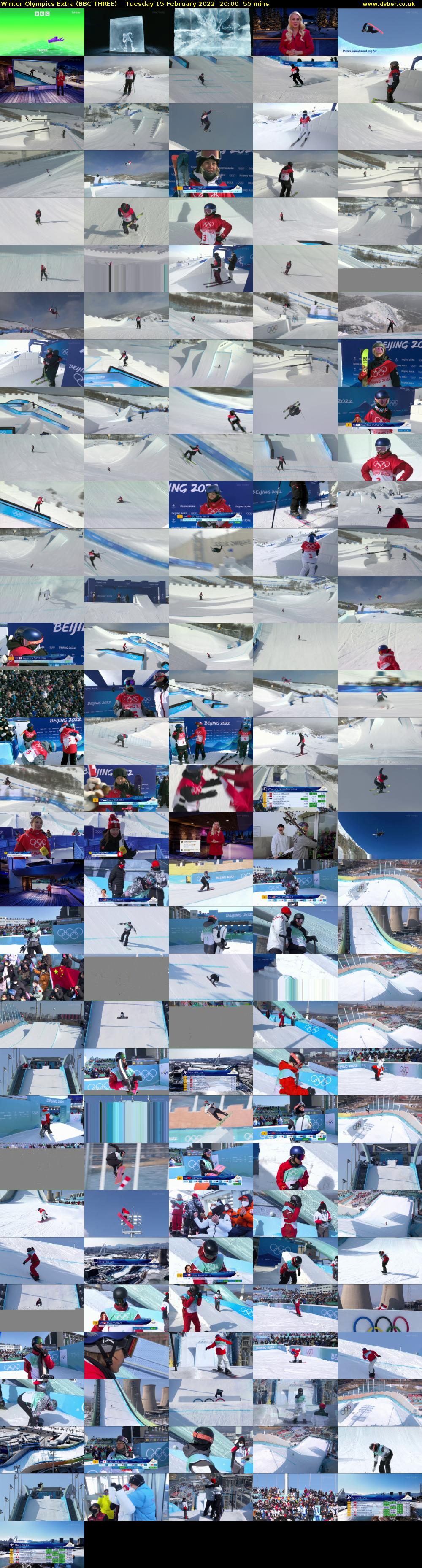 Winter Olympics Extra (BBC THREE) Tuesday 15 February 2022 20:00 - 20:55