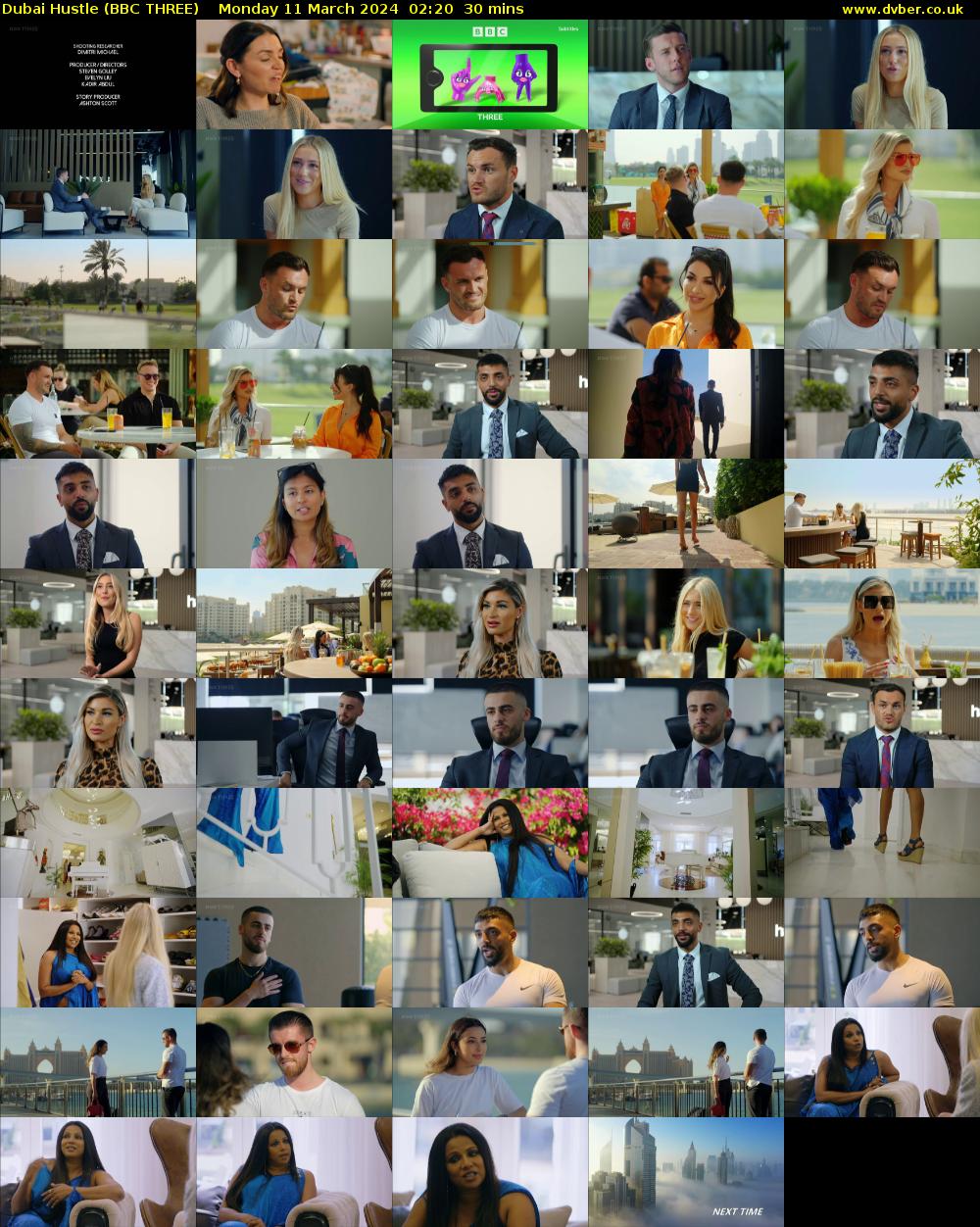 Dubai Hustle (BBC THREE) Monday 11 March 2024 02:20 - 02:50
