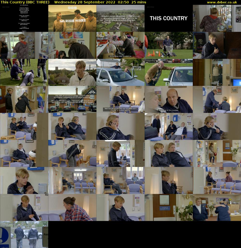 This Country (BBC THREE) Wednesday 28 September 2022 02:50 - 03:15