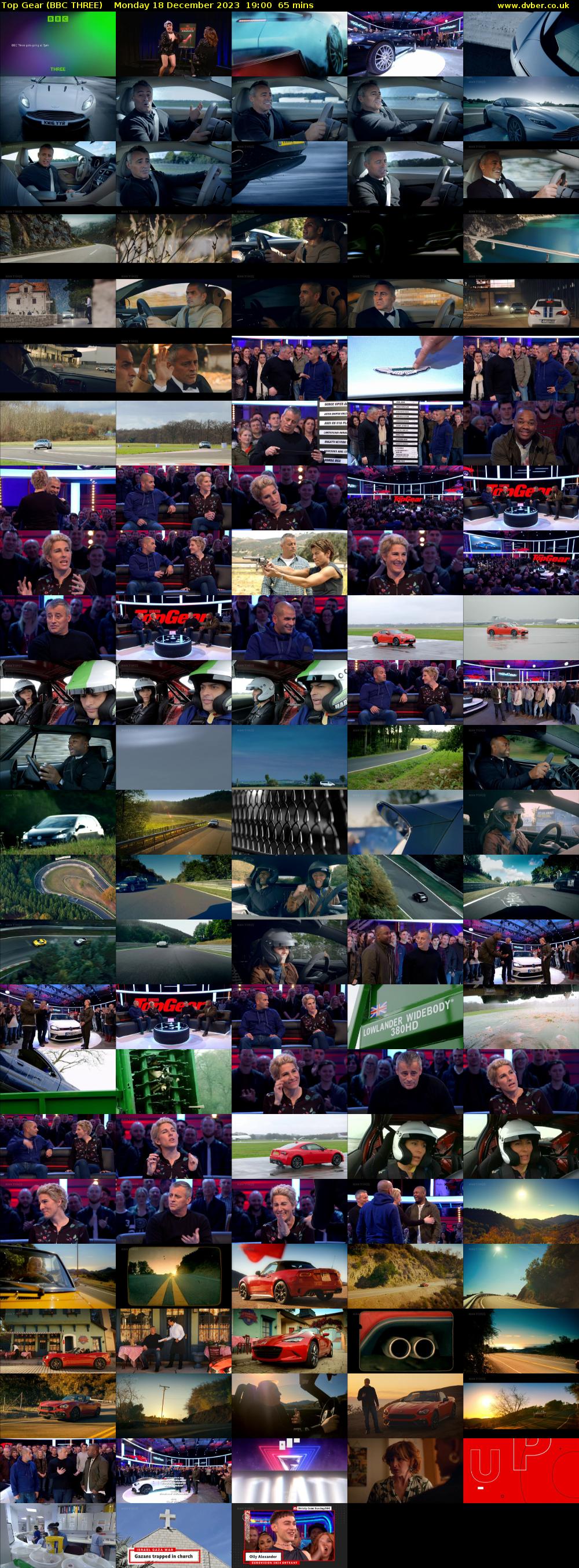 Top Gear (BBC THREE) Monday 18 December 2023 19:00 - 20:05