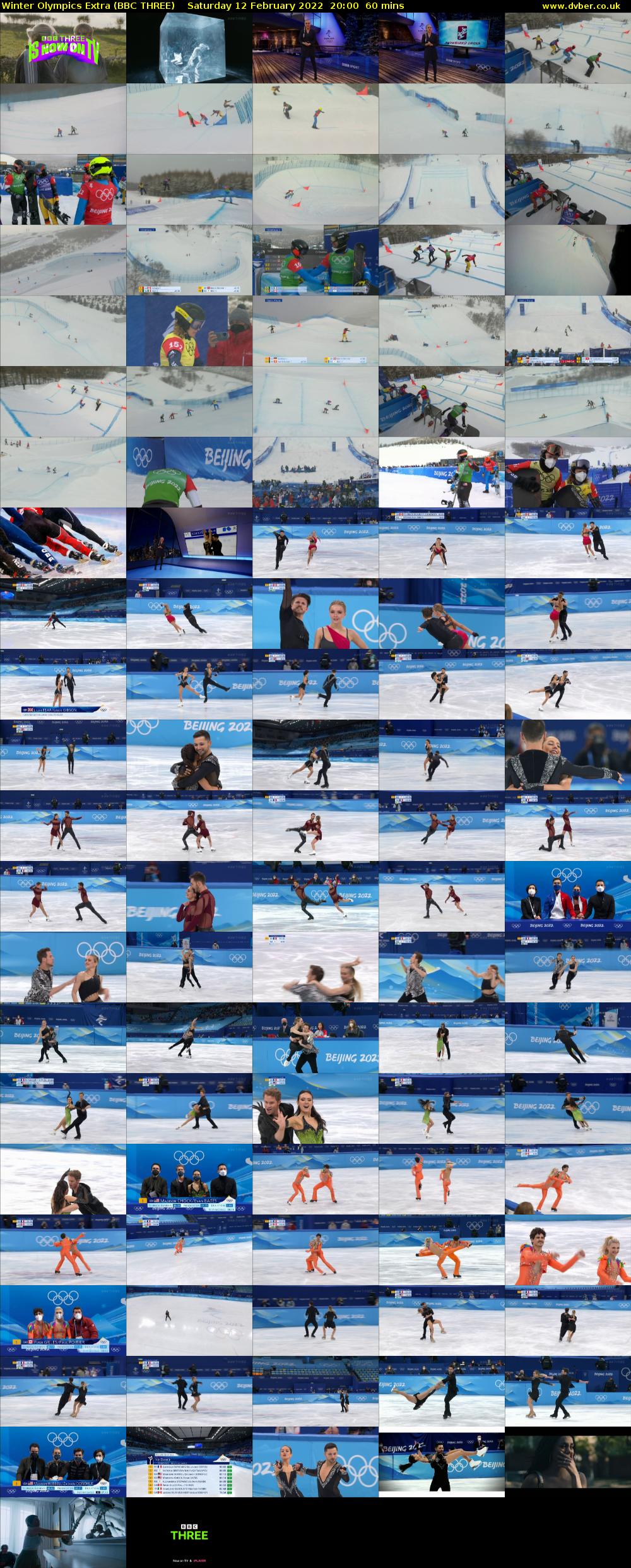 Winter Olympics Extra (BBC THREE) Saturday 12 February 2022 20:00 - 21:00