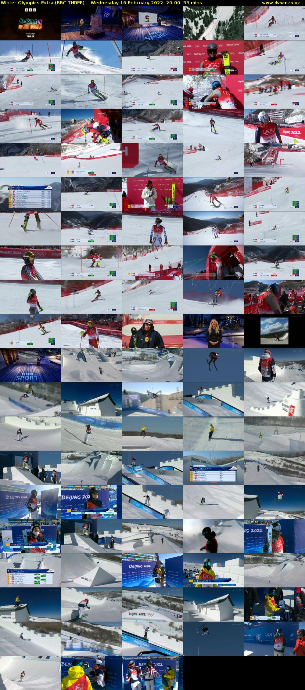 Winter Olympics Extra (BBC THREE) Wednesday 16 February 2022 20:00 - 20:55