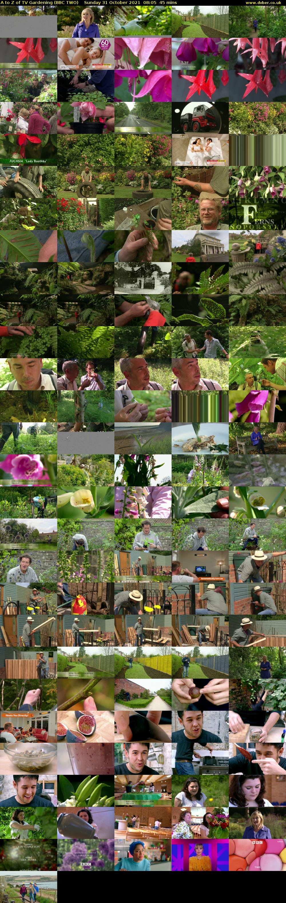A to Z of TV Gardening (BBC TWO) Sunday 31 October 2021 08:05 - 08:50