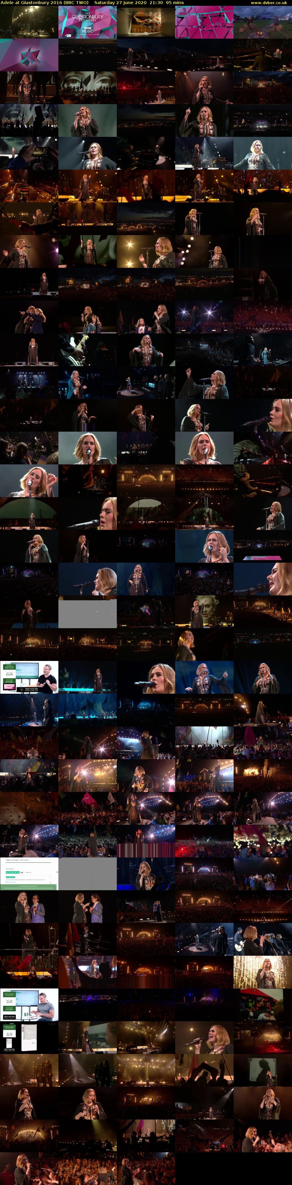 Adele at Glastonbury 2016 (BBC TWO) Saturday 27 June 2020 21:30 - 23:05
