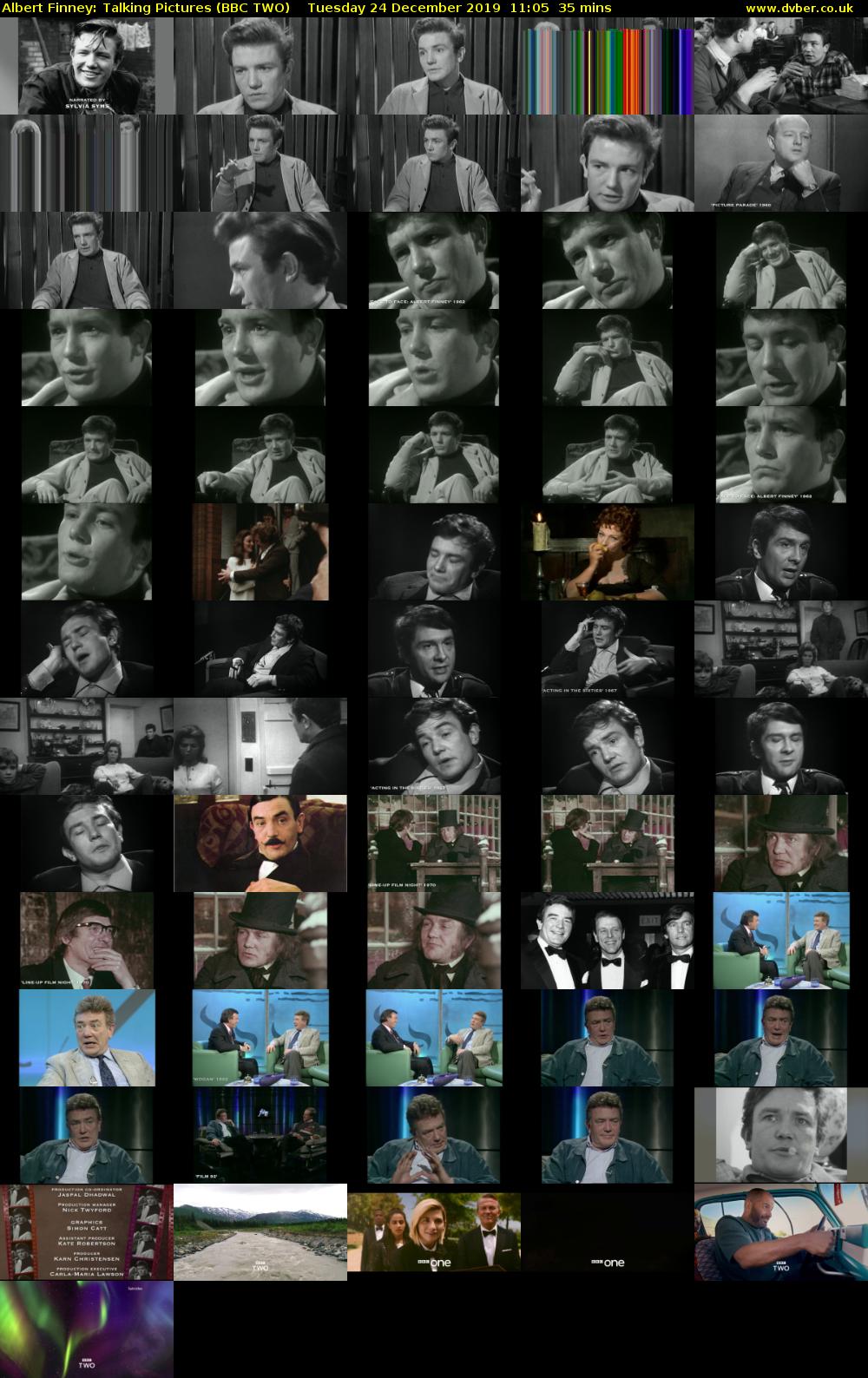 Albert Finney: Talking Pictures (BBC TWO) Tuesday 24 December 2019 11:05 - 11:40