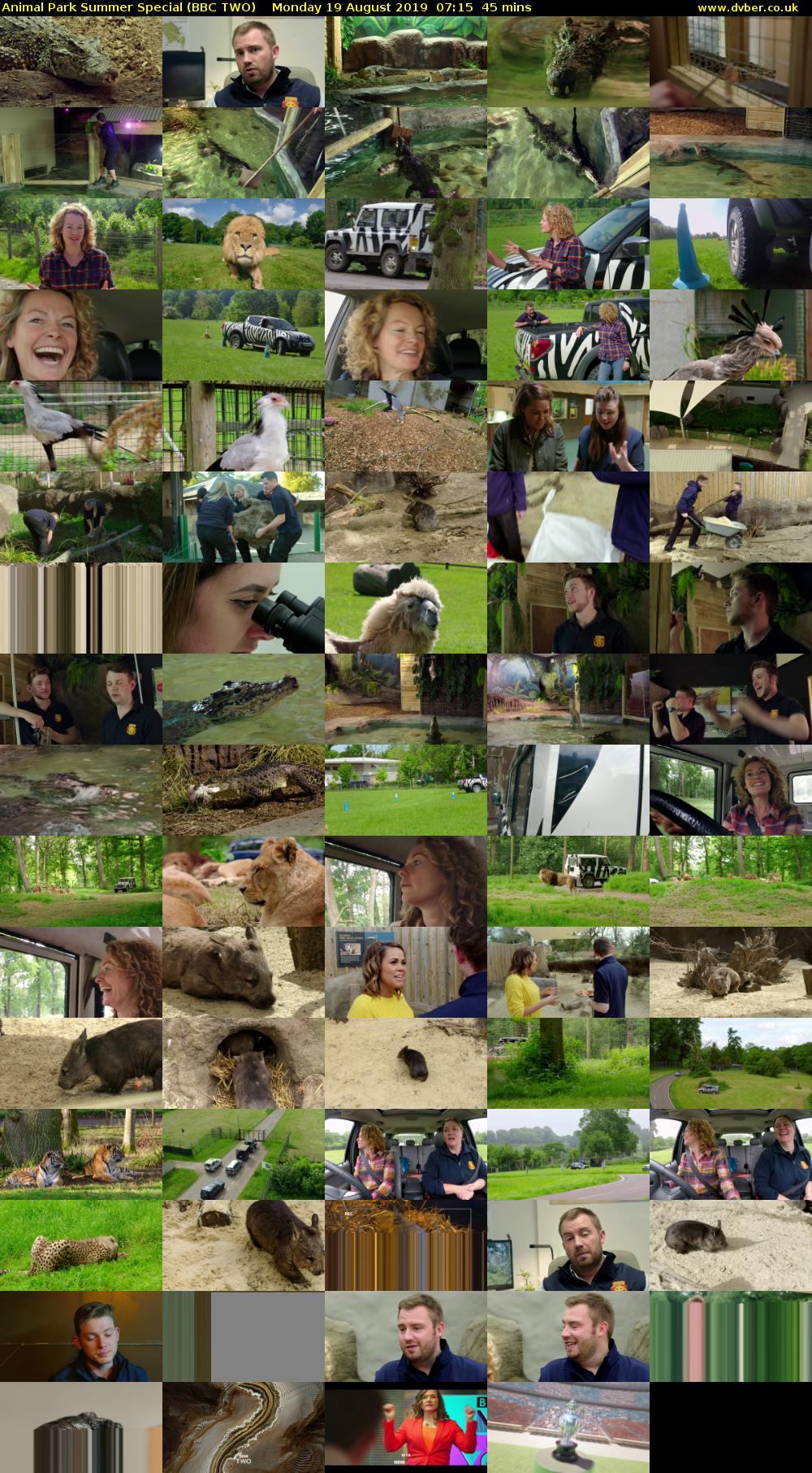 Animal Park Summer Special (BBC TWO) Monday 19 August 2019 07:15 - 08:00