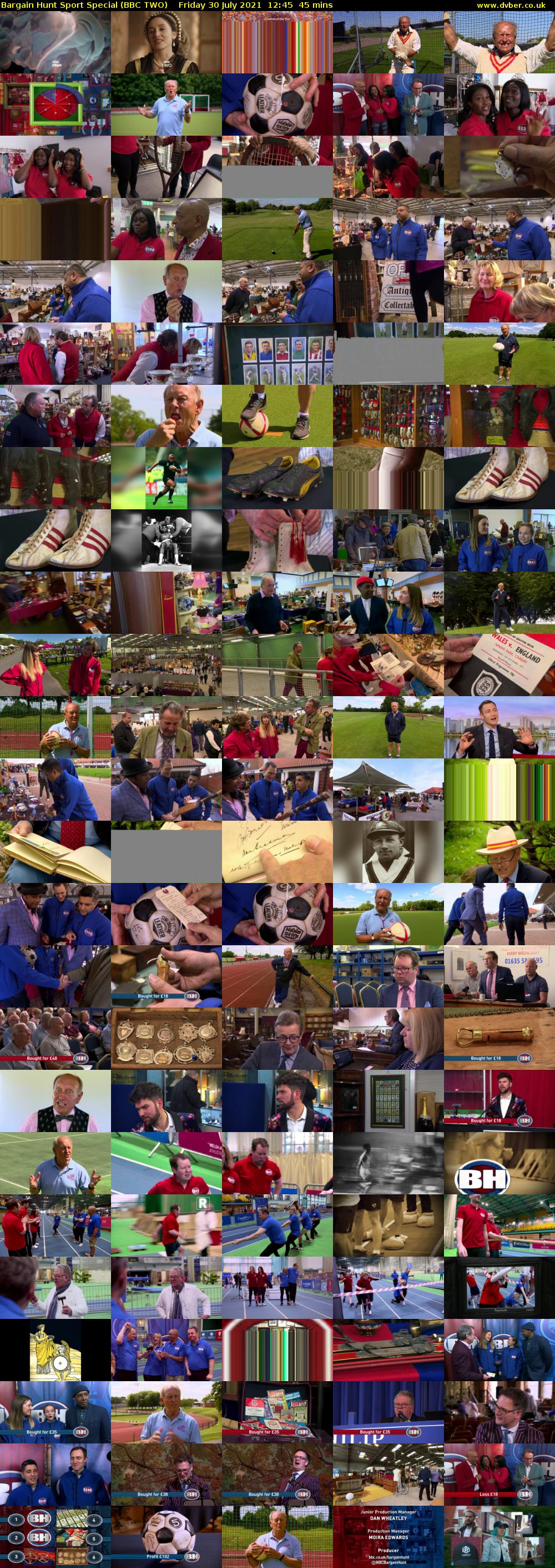 Bargain Hunt Sport Special (BBC TWO) Friday 30 July 2021 12:45 - 13:30