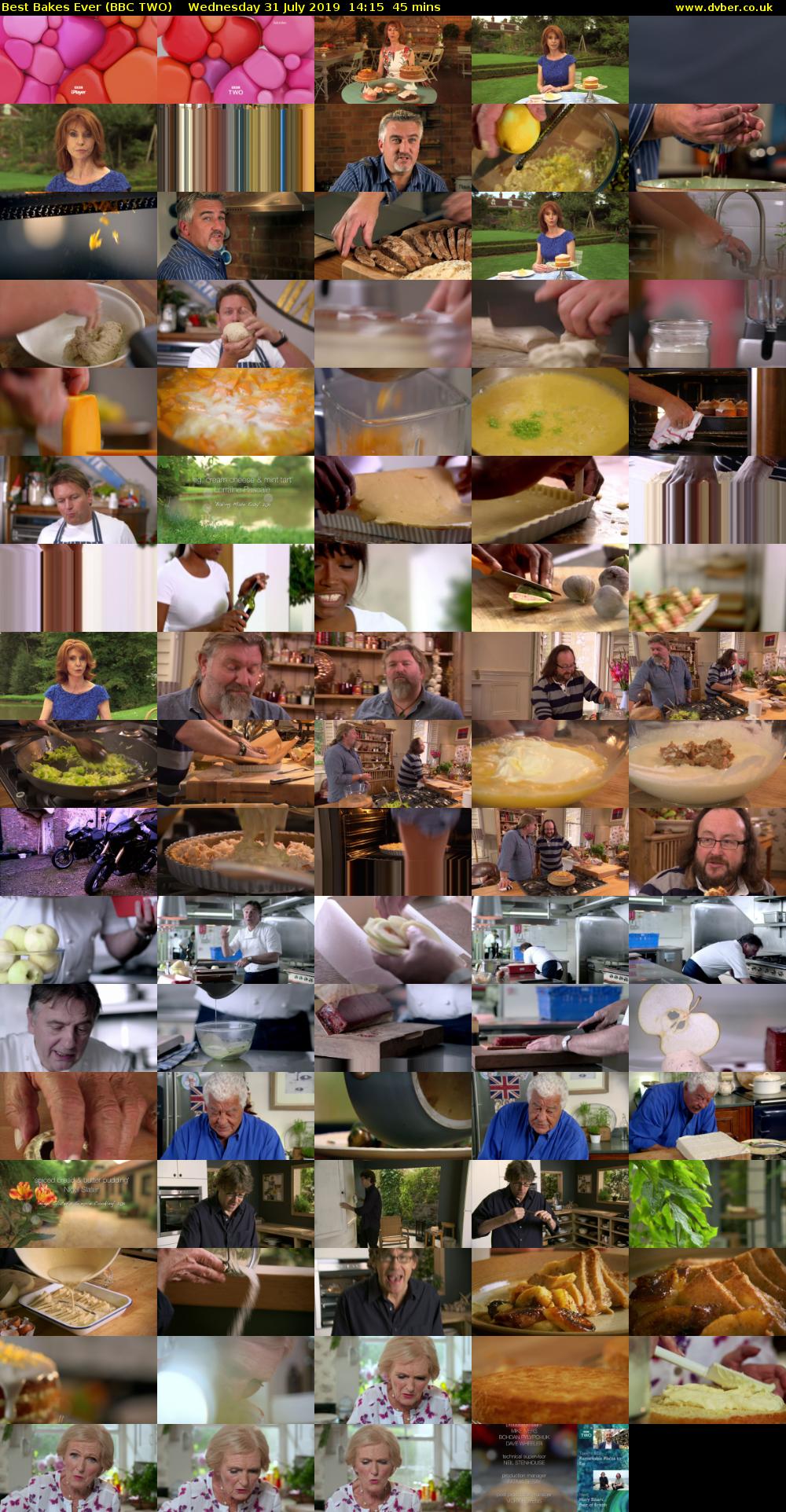 Best Bakes Ever (BBC TWO) Wednesday 31 July 2019 14:15 - 15:00