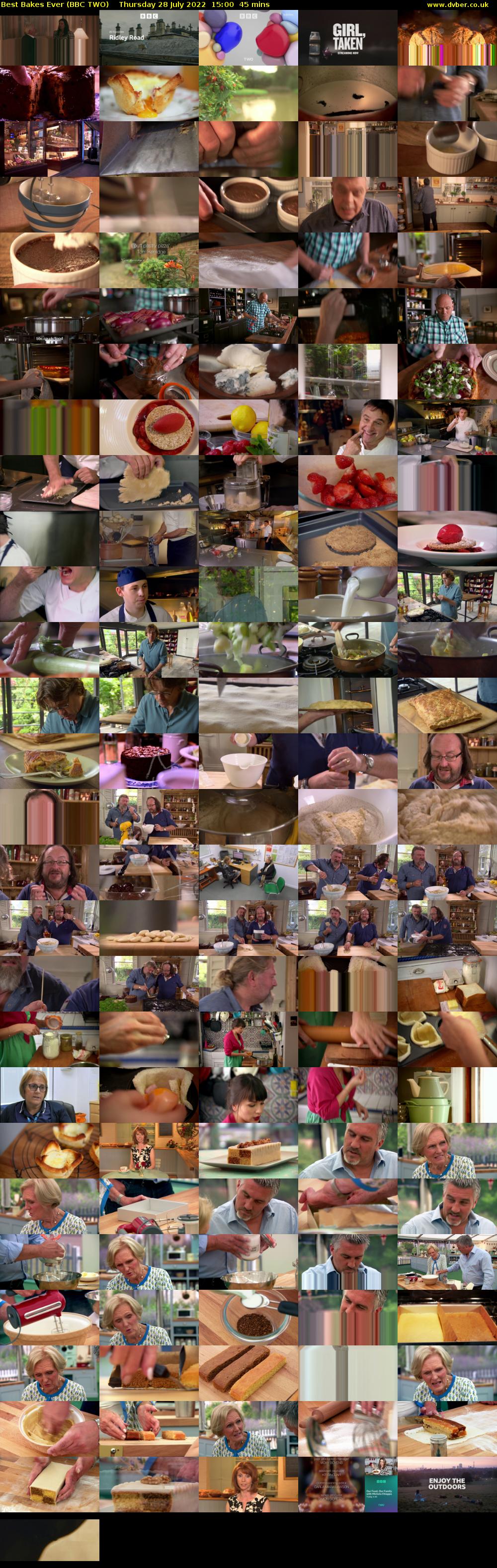 Best Bakes Ever (BBC TWO) Thursday 28 July 2022 15:00 - 15:45