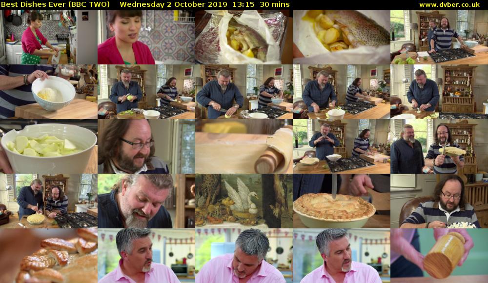 Best Dishes Ever (BBC TWO) Wednesday 2 October 2019 13:15 - 13:45