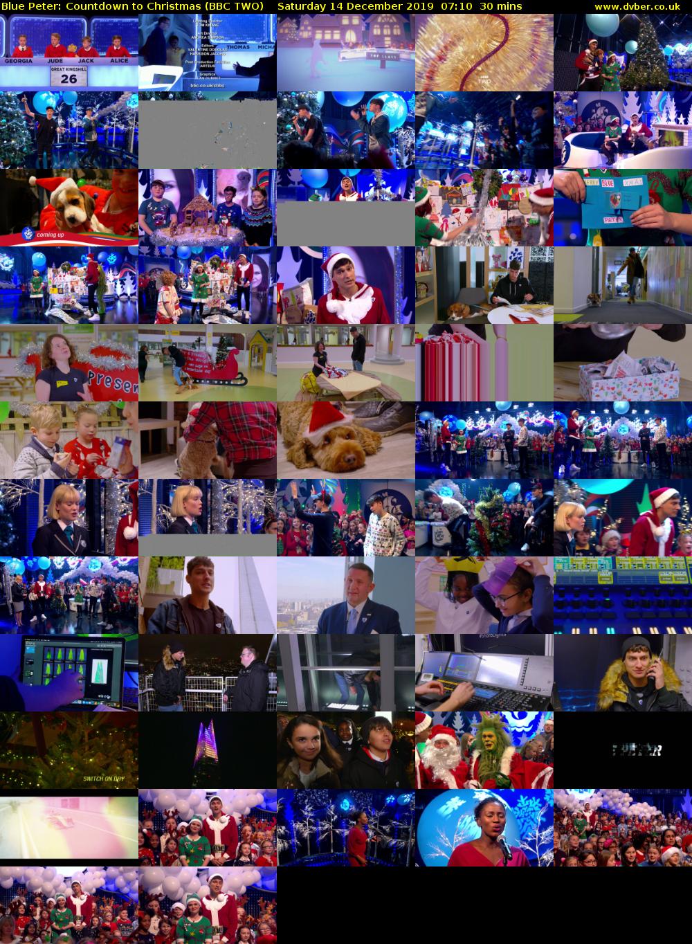 Blue Peter: Countdown to Christmas (BBC TWO) Saturday 14 December 2019 07:10 - 07:40