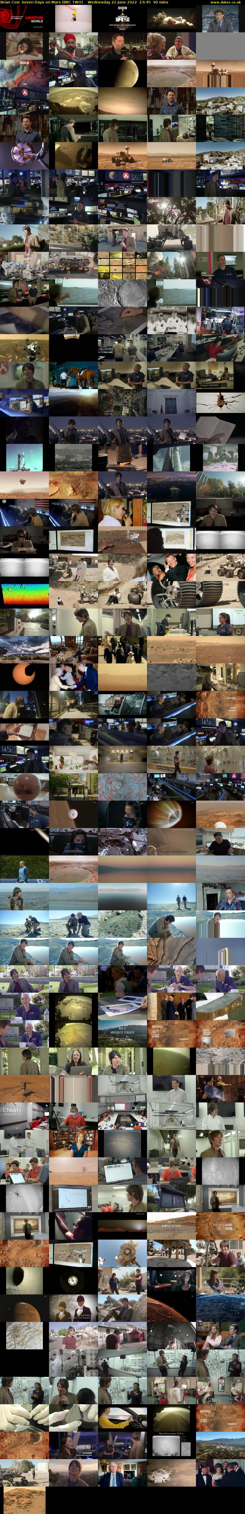 Brian Cox: Seven Days on Mars (BBC TWO) Wednesday 22 June 2022 23:45 - 01:15