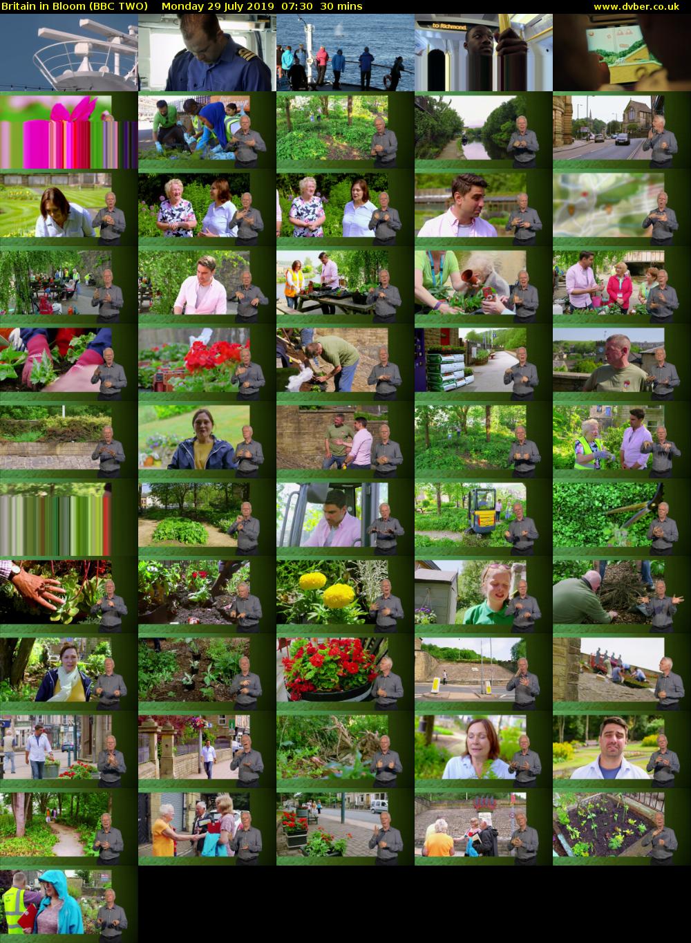 Britain in Bloom (BBC TWO) Monday 29 July 2019 07:30 - 08:00