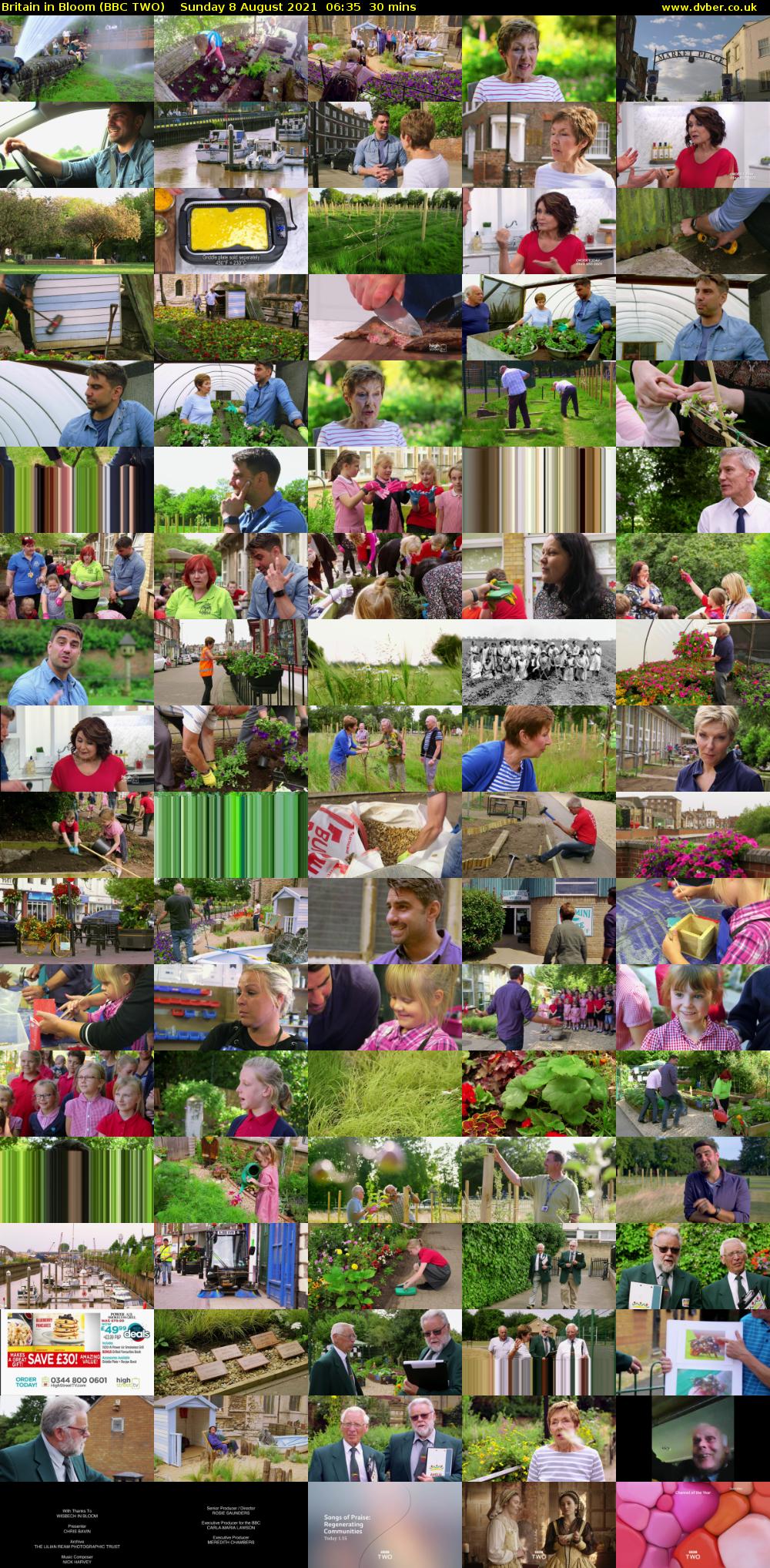 Britain in Bloom (BBC TWO) Sunday 8 August 2021 06:35 - 07:05