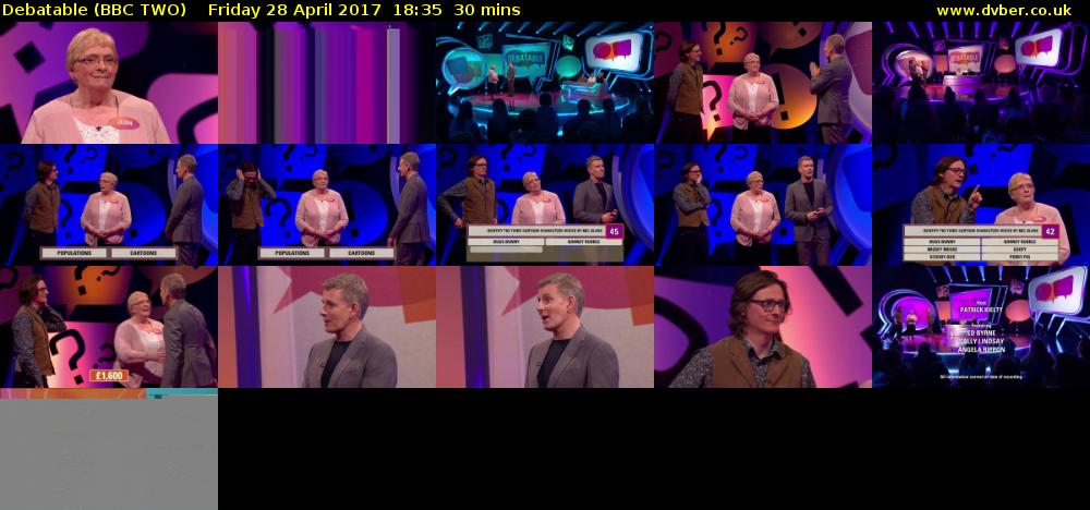 Debatable (BBC TWO) Friday 28 April 2017 18:35 - 19:05