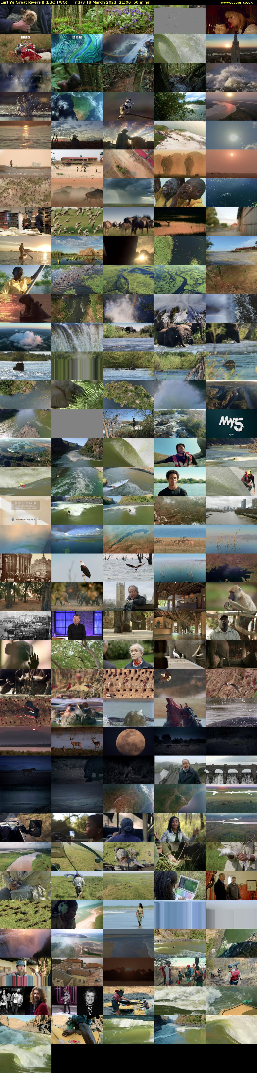 Earth's Great Rivers II (BBC TWO) Friday 18 March 2022 21:00 - 22:00