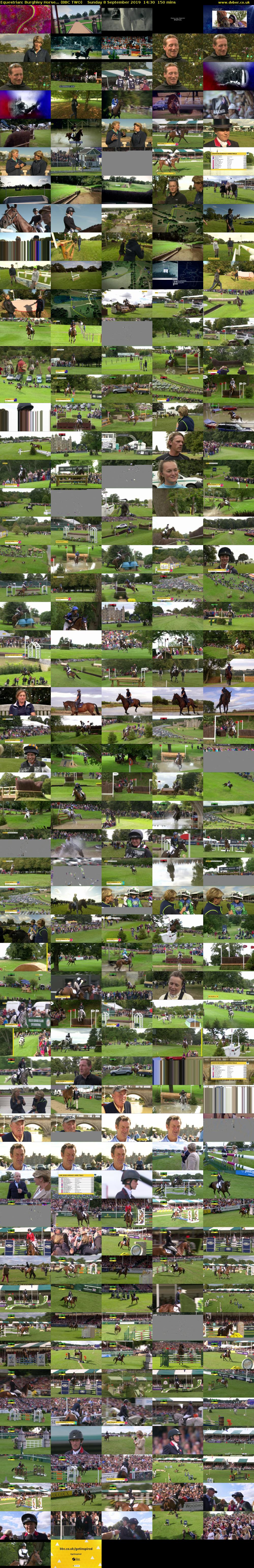 Equestrian: Burghley Horse... (BBC TWO) Sunday 8 September 2019 14:30 - 17:00