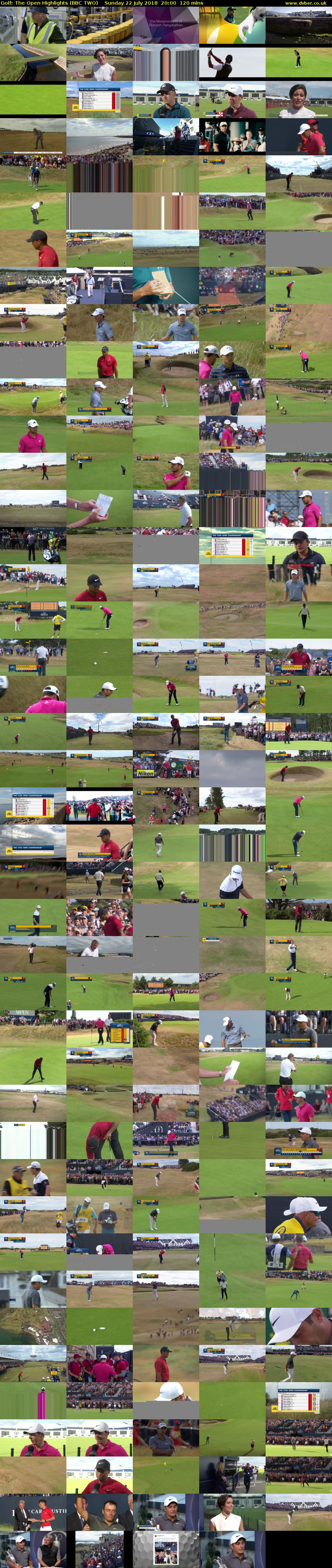 Golf: The Open Highlights (BBC TWO) Sunday 22 July 2018 20:00 - 22:00