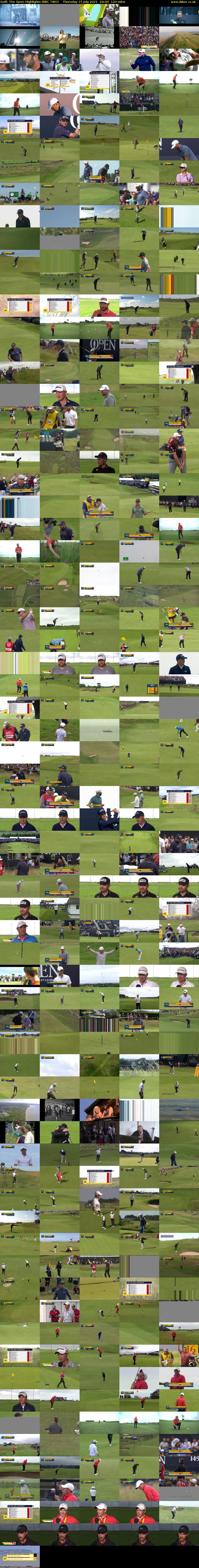 Golf: The Open Highlights (BBC TWO) Thursday 15 July 2021 20:00 - 22:00