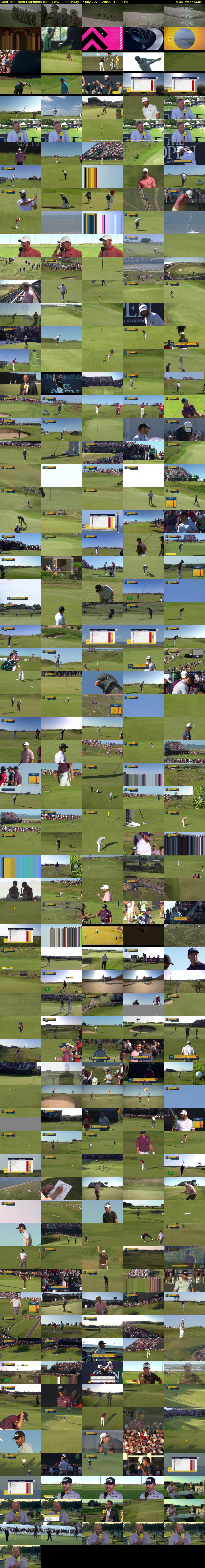 Golf: The Open Highlights (BBC TWO) Saturday 17 July 2021 20:00 - 22:00