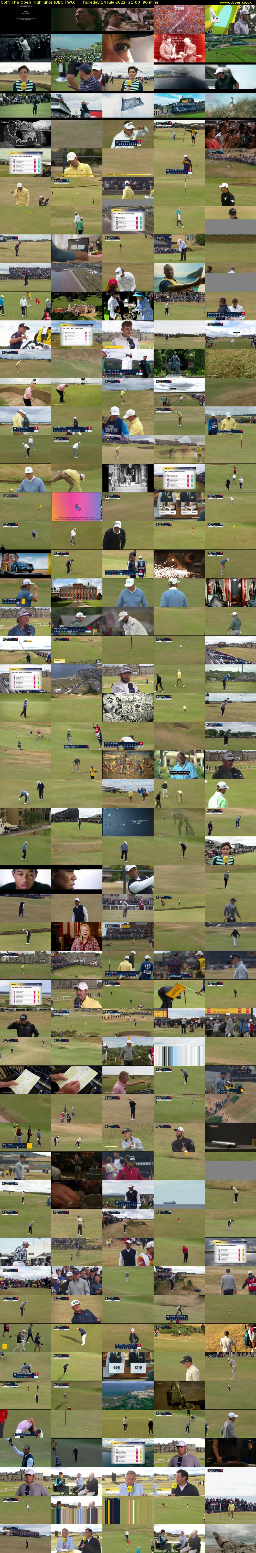 Golf: The Open Highlights (BBC TWO) Thursday 14 July 2022 21:00 - 22:30