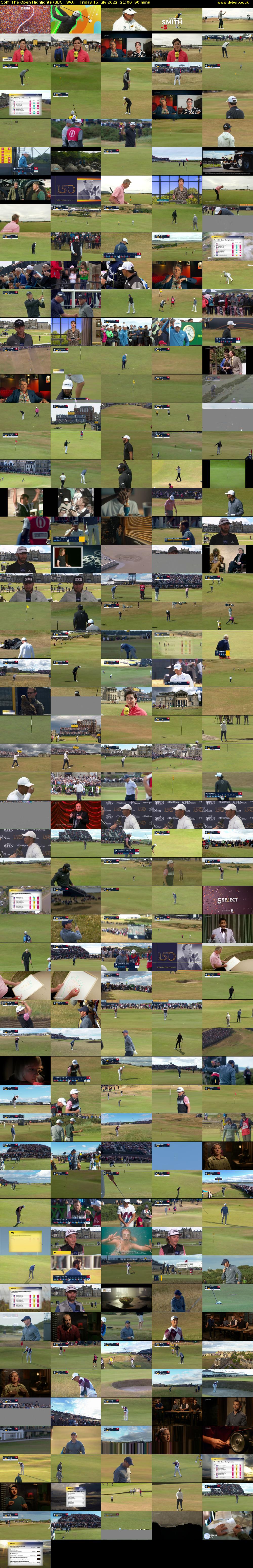 Golf: The Open Highlights (BBC TWO) Friday 15 July 2022 21:00 - 22:30