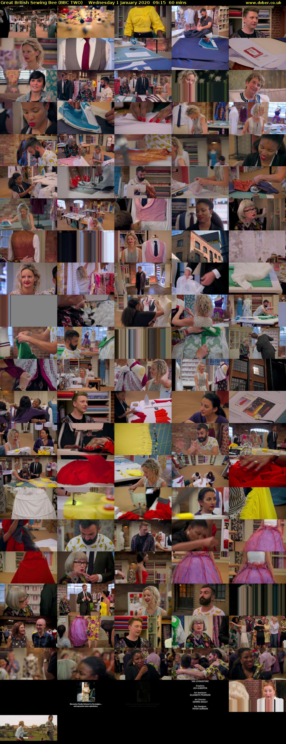 Great British Sewing Bee (BBC TWO) Wednesday 1 January 2020 09:15 - 10:15