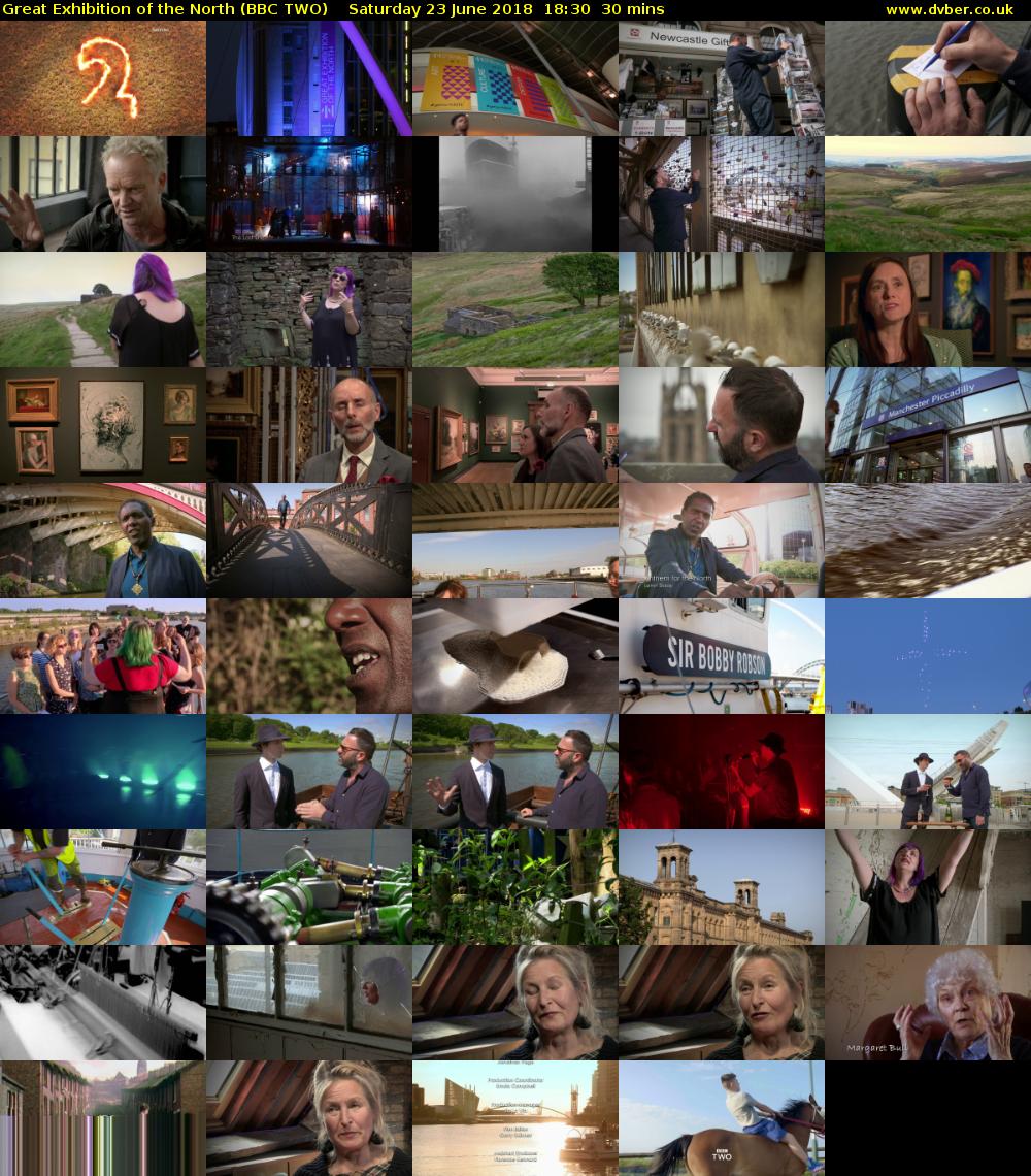 Great Exhibition of the North (BBC TWO) Saturday 23 June 2018 18:30 - 19:00