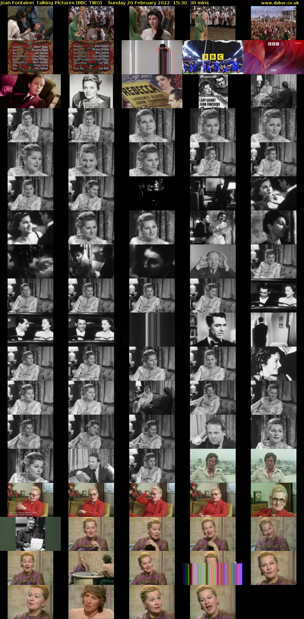 Joan Fontaine: Talking Pictures (BBC TWO) Sunday 20 February 2022 15:30 - 16:00