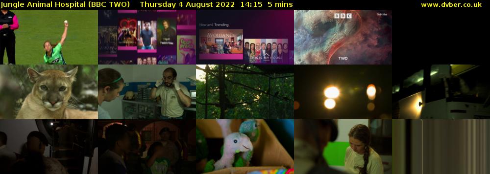 Jungle Animal Hospital (BBC TWO) Thursday 4 August 2022 14:15 - 14:20