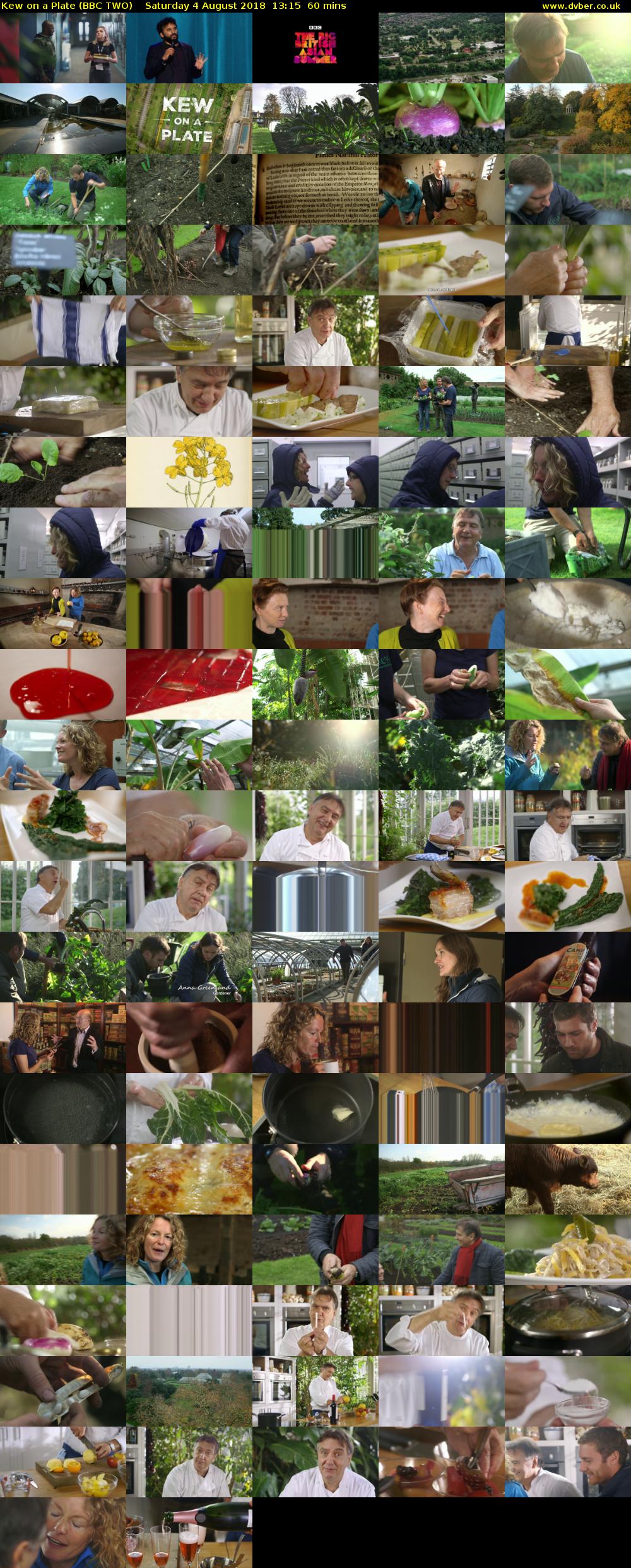 Kew on a Plate (BBC TWO) Saturday 4 August 2018 13:15 - 14:15