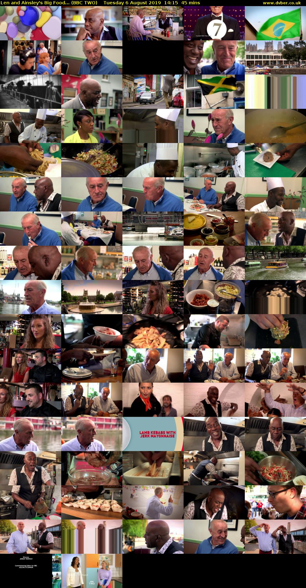 Len and Ainsley's Big Food... (BBC TWO) Tuesday 6 August 2019 14:15 - 15:00