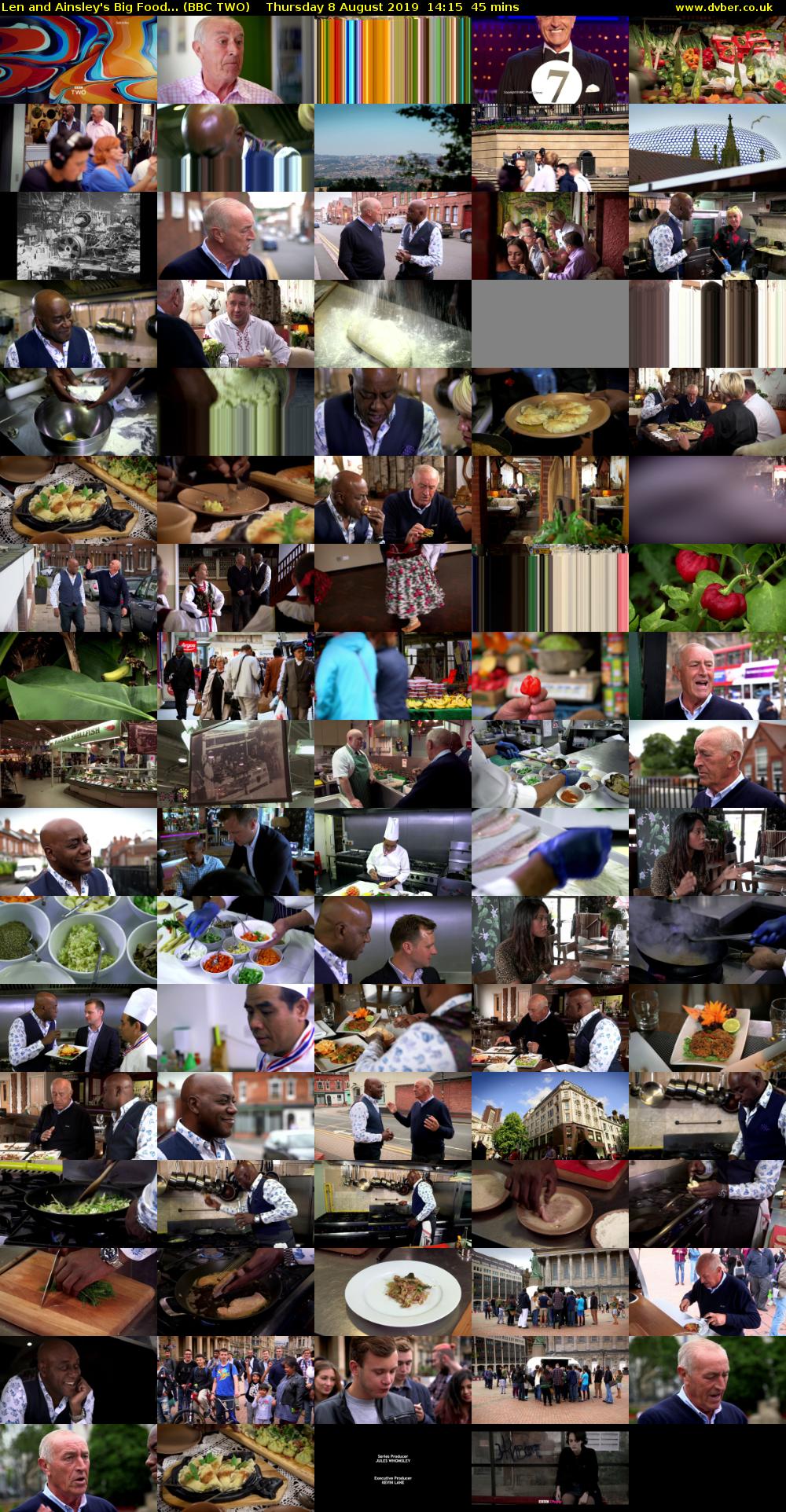 Len and Ainsley's Big Food... (BBC TWO) Thursday 8 August 2019 14:15 - 15:00