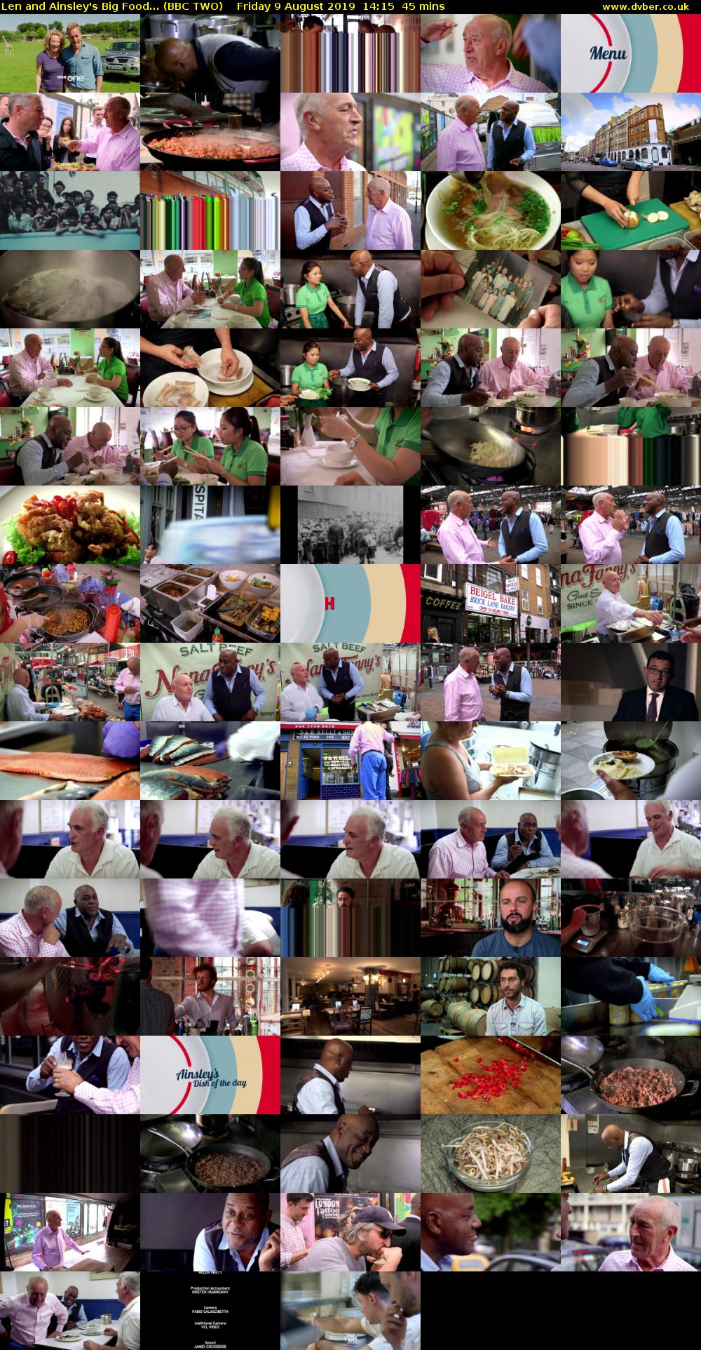 Len and Ainsley's Big Food... (BBC TWO) Friday 9 August 2019 14:15 - 15:00