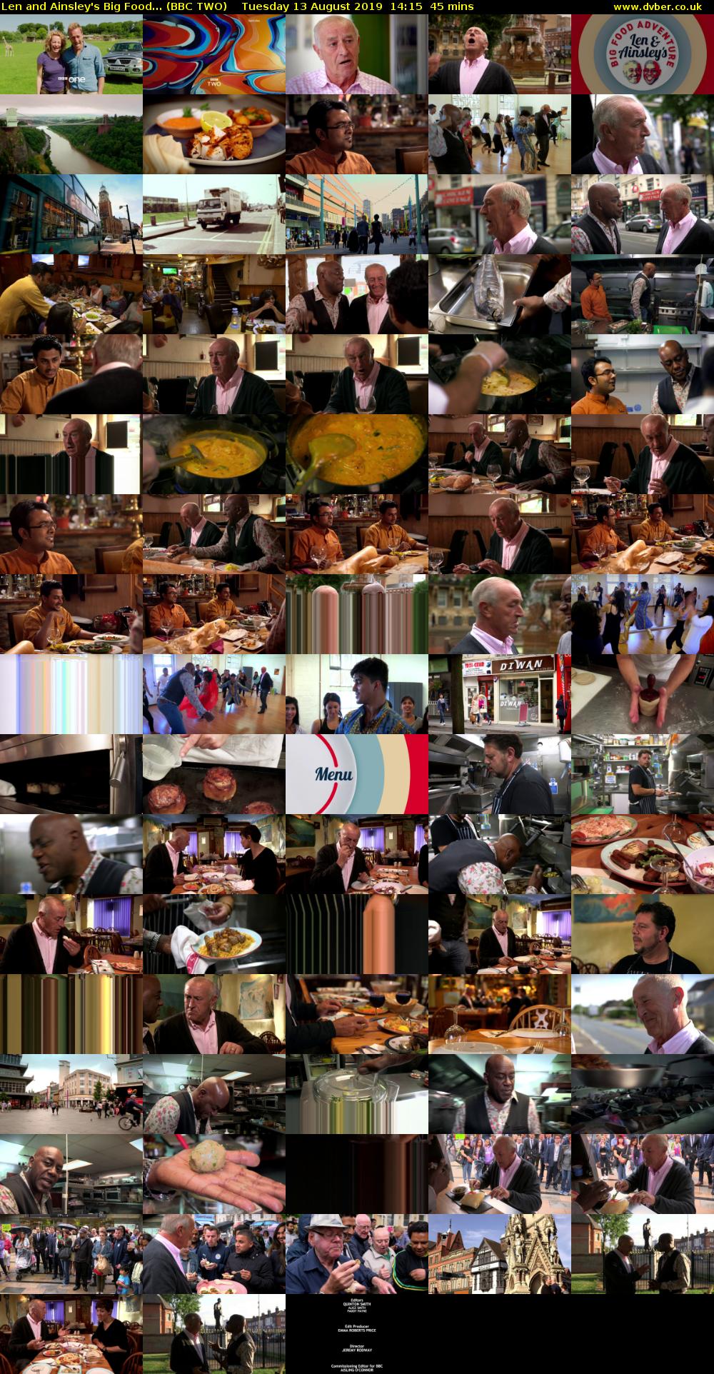 Len and Ainsley's Big Food... (BBC TWO) Tuesday 13 August 2019 14:15 - 15:00