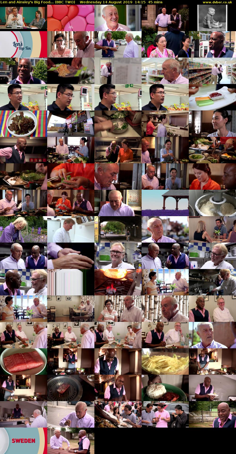Len and Ainsley's Big Food... (BBC TWO) Wednesday 14 August 2019 14:15 - 15:00