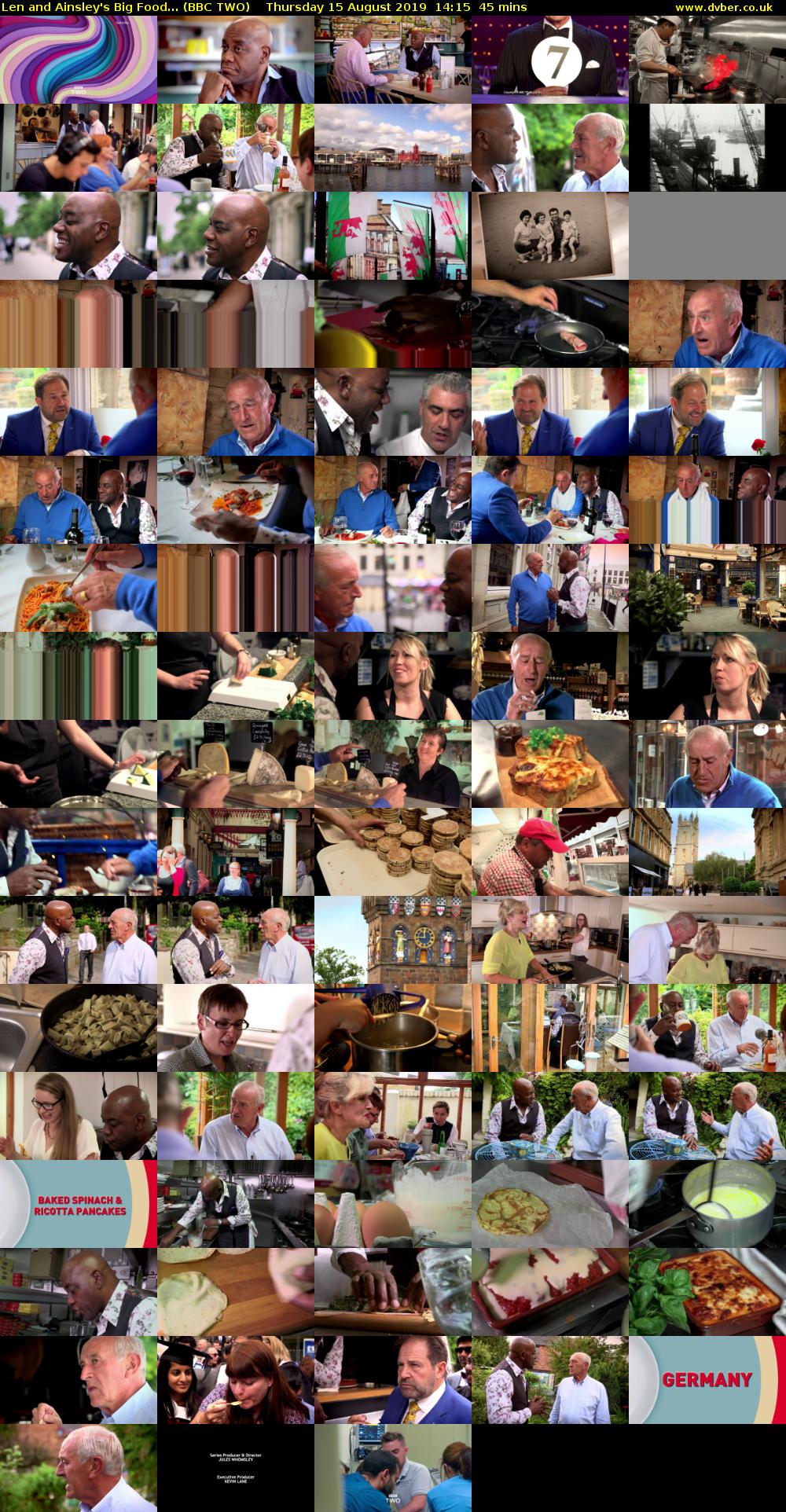 Len and Ainsley's Big Food... (BBC TWO) Thursday 15 August 2019 14:15 - 15:00