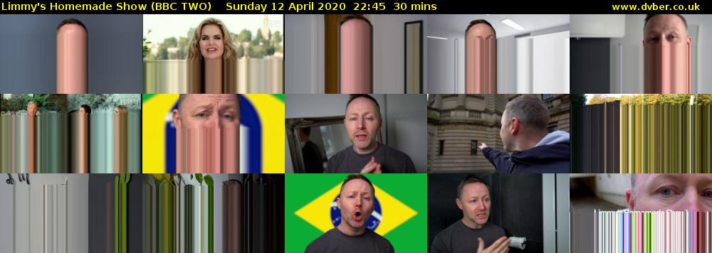 Limmy's Homemade Show (BBC TWO) Sunday 12 April 2020 22:45 - 23:15