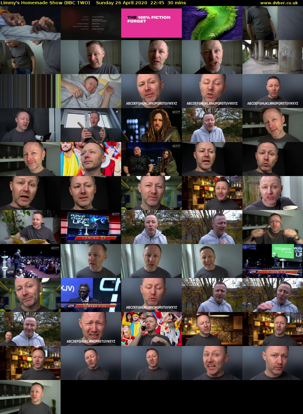 Limmy's Homemade Show (BBC TWO) Sunday 26 April 2020 22:45 - 23:15