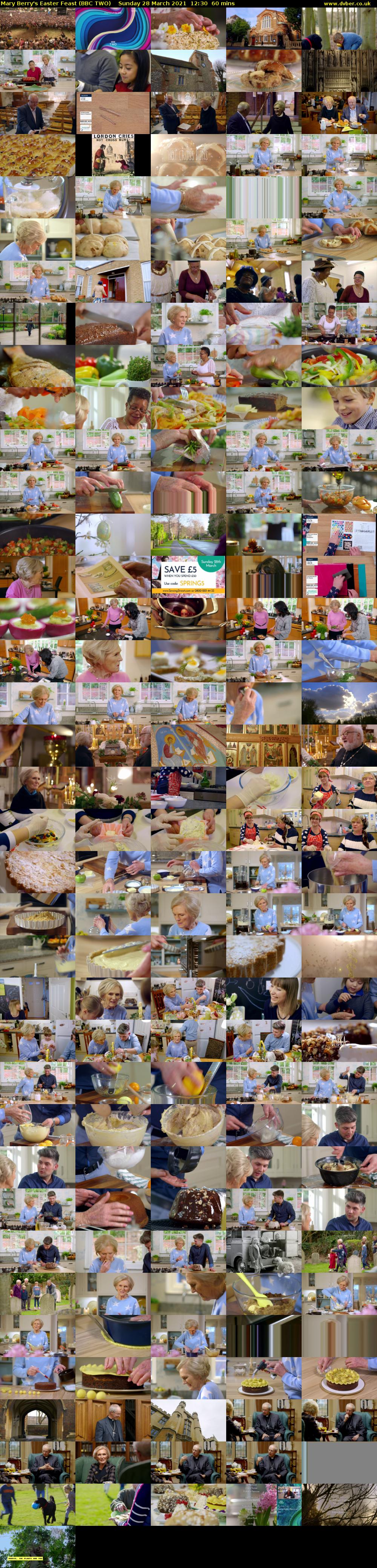 Mary Berry's Easter Feast (BBC TWO) Sunday 28 March 2021 12:30 - 13:30