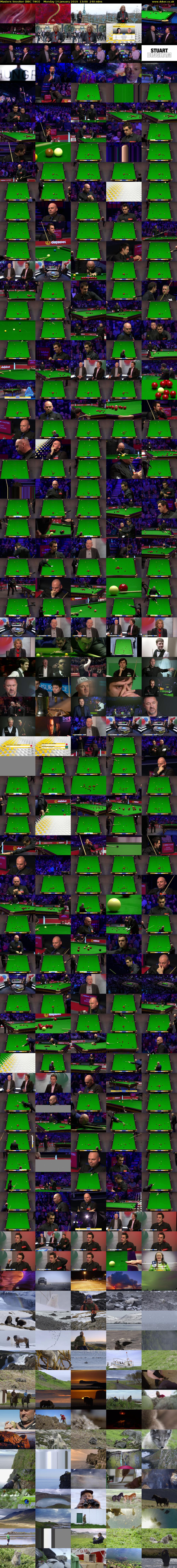 Masters Snooker (BBC TWO) Monday 14 January 2019 13:00 - 17:00