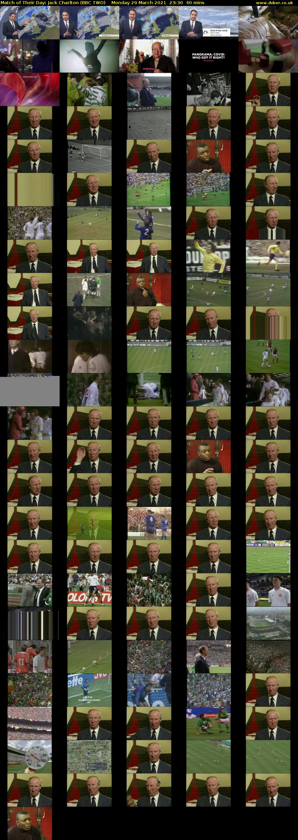 Match of Their Day: Jack Charlton (BBC TWO) Monday 29 March 2021 23:30 - 00:10