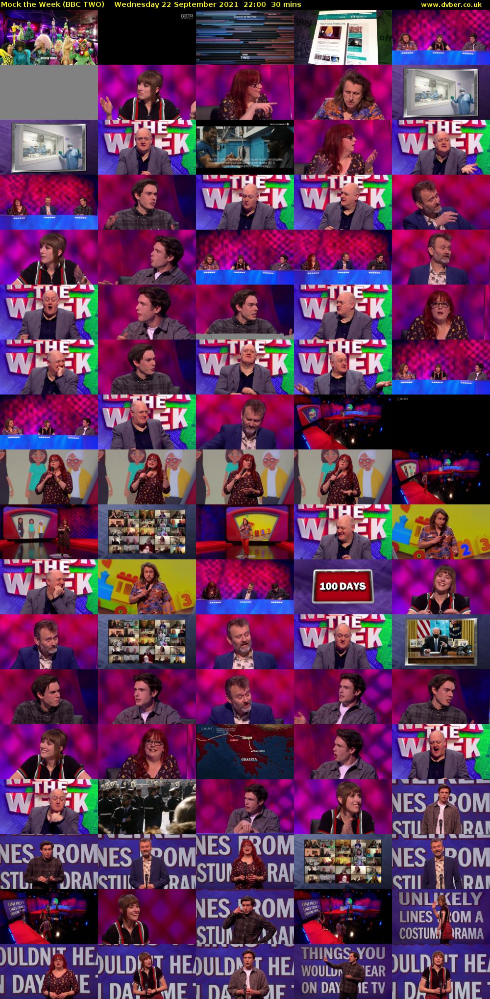 Mock the Week (BBC TWO) Wednesday 22 September 2021 22:00 - 22:30