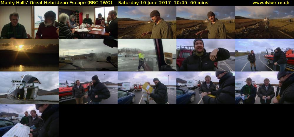 Monty Halls' Great Hebridean Escape (BBC TWO) Saturday 10 June 2017 10:05 - 11:05