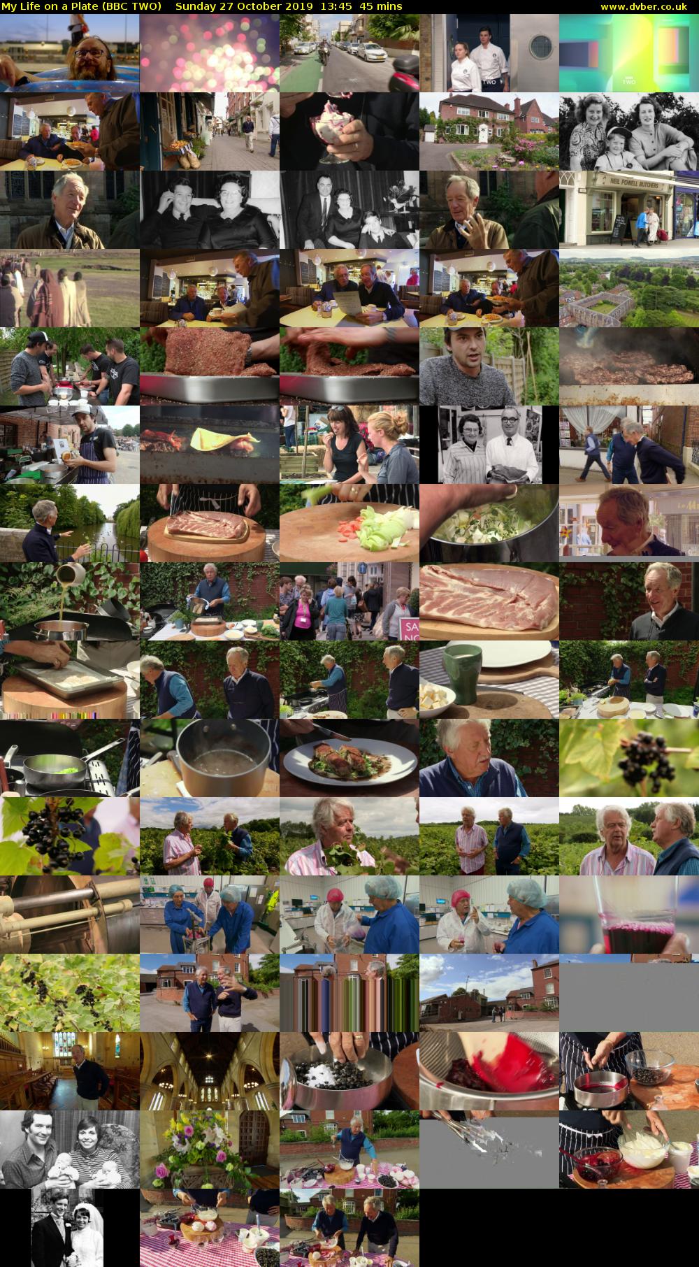 My Life on a Plate (BBC TWO) Sunday 27 October 2019 13:45 - 14:30
