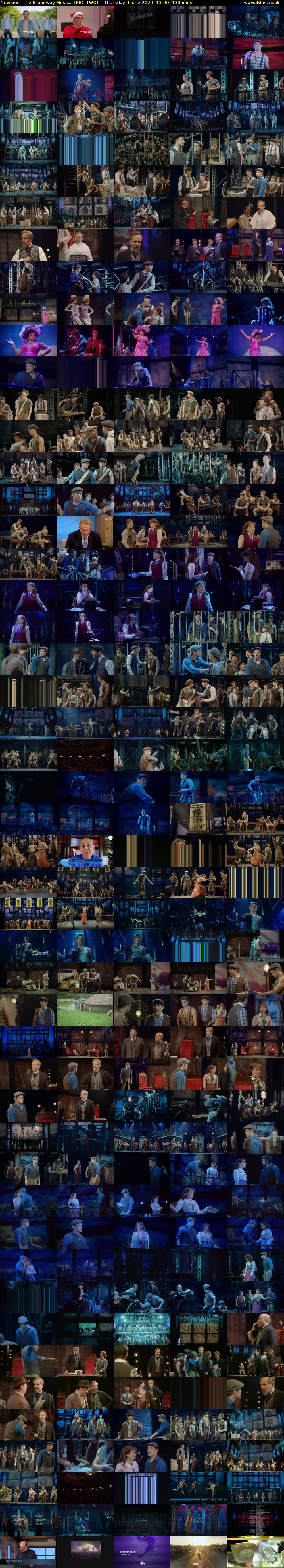 Newsies: The Broadway Musical (BBC TWO) Thursday 4 June 2020 13:00 - 15:10