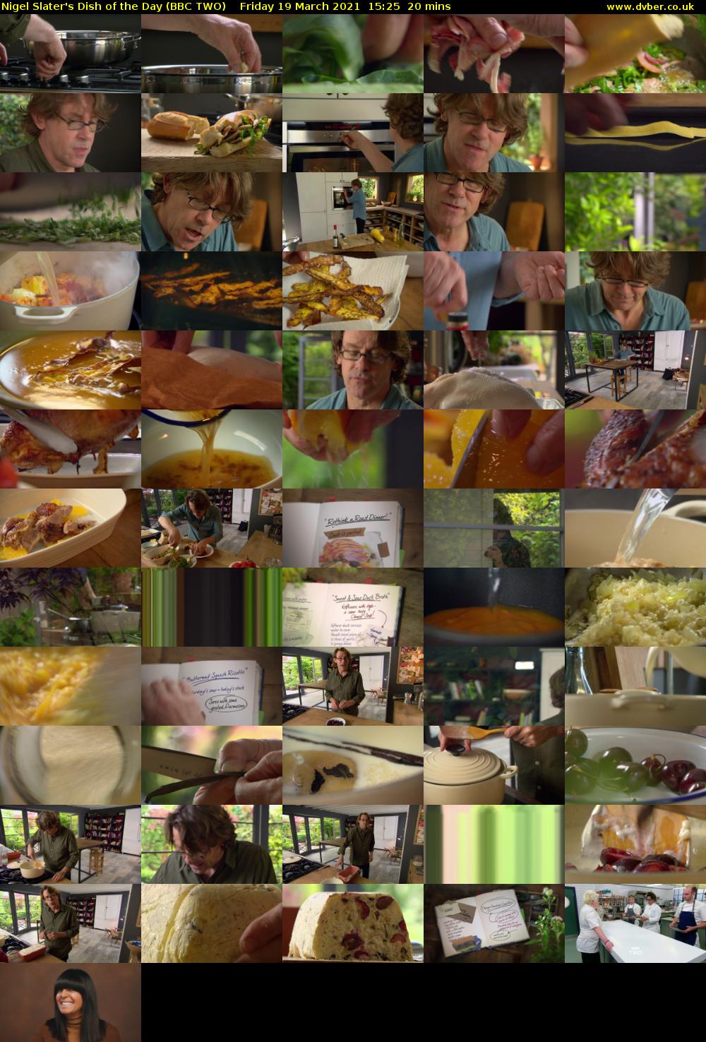 Nigel Slater's Dish of the Day (BBC TWO) Friday 19 March 2021 15:25 - 15:45
