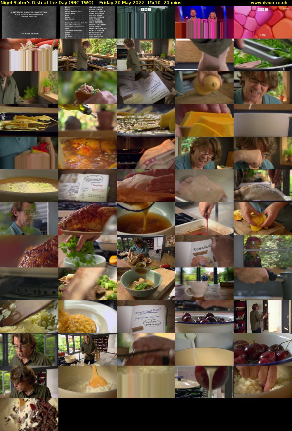 Nigel Slater's Dish of the Day (BBC TWO) Friday 20 May 2022 15:10 - 15:30