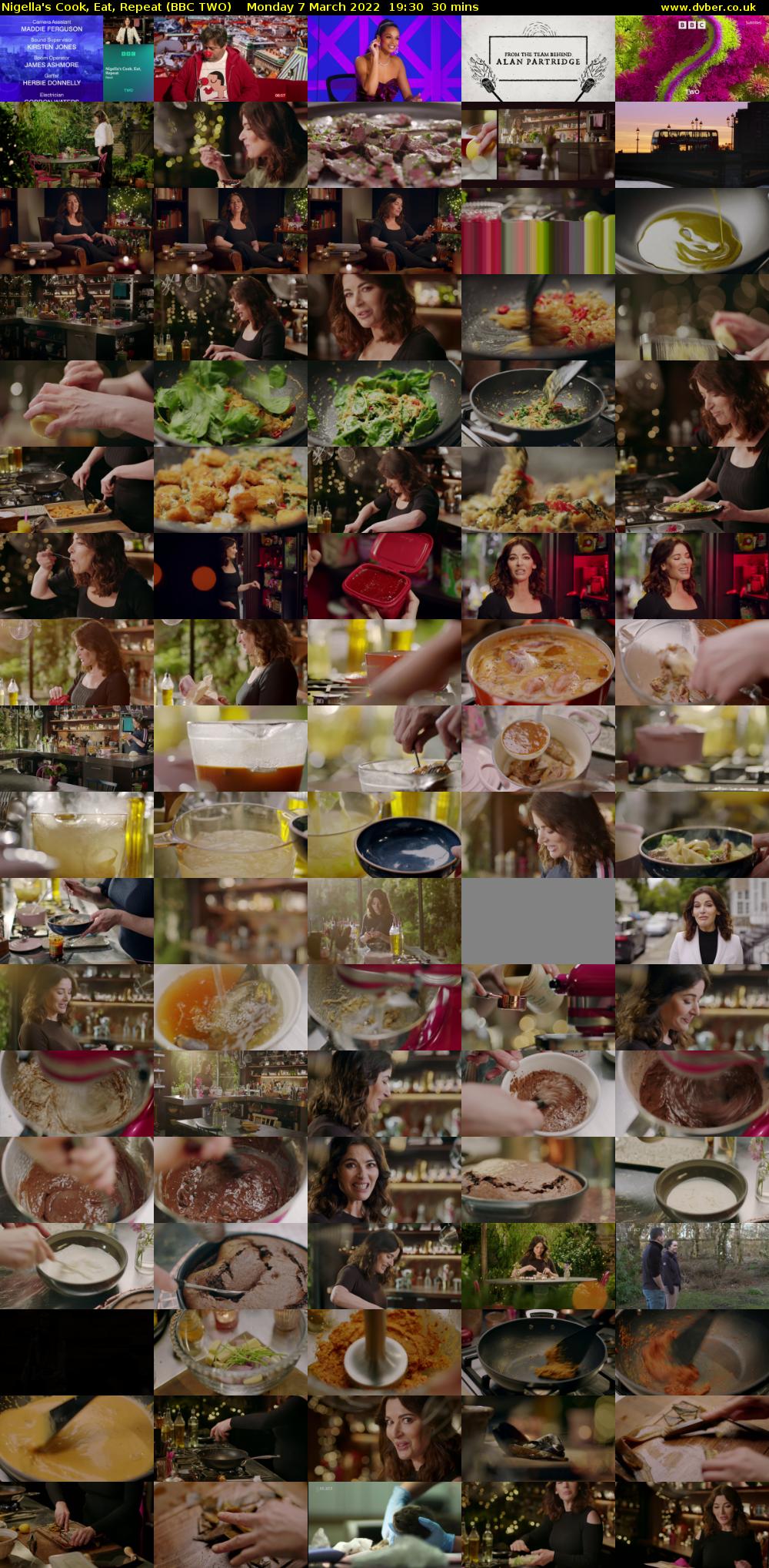 Nigella's Cook, Eat, Repeat (BBC TWO) Monday 7 March 2022 19:30 - 20:00