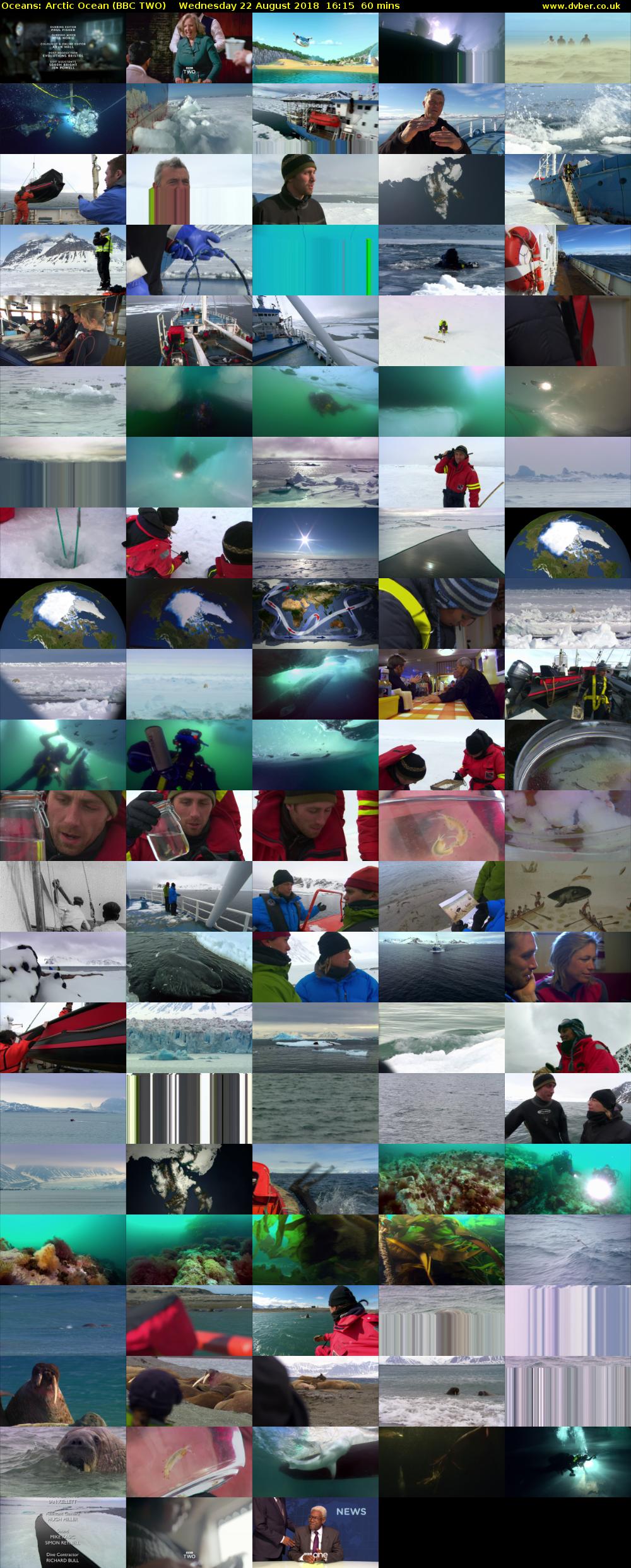 Oceans: Arctic Ocean (BBC TWO) Wednesday 22 August 2018 16:15 - 17:15